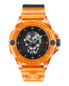 Philipp Plein The $kull Scuba Duba Edition Silicone Watch Orange Watches - Tophatter Daily Deals