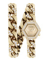 Philipp Plein The Hexagon Groumette Crystal Watch Gold Watches - Tophatter Daily Deals