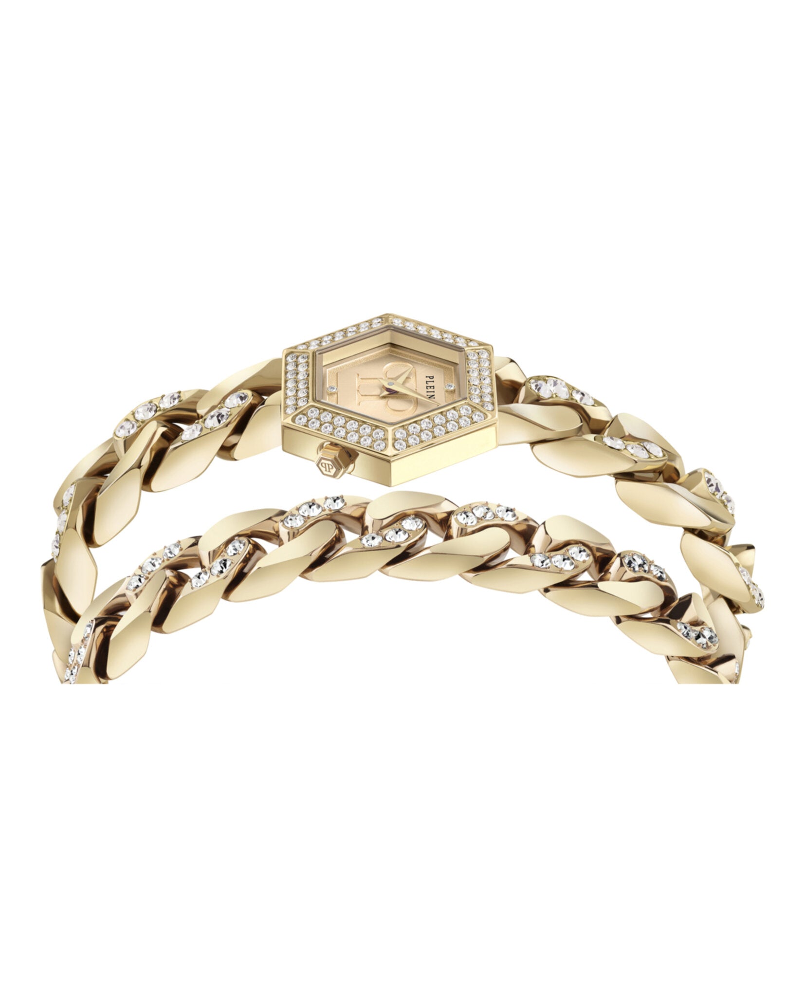 Philipp Plein The Hexagon Groumette Crystal Watch Watches - Tophatter Daily Deals