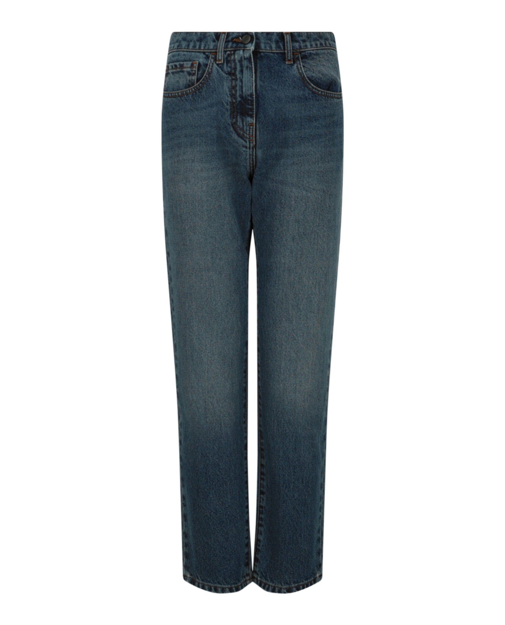 Palm Angels Intarsia Regular Fit Jeans Navy Blue Blue Jeans - Tophatter Daily Deals
