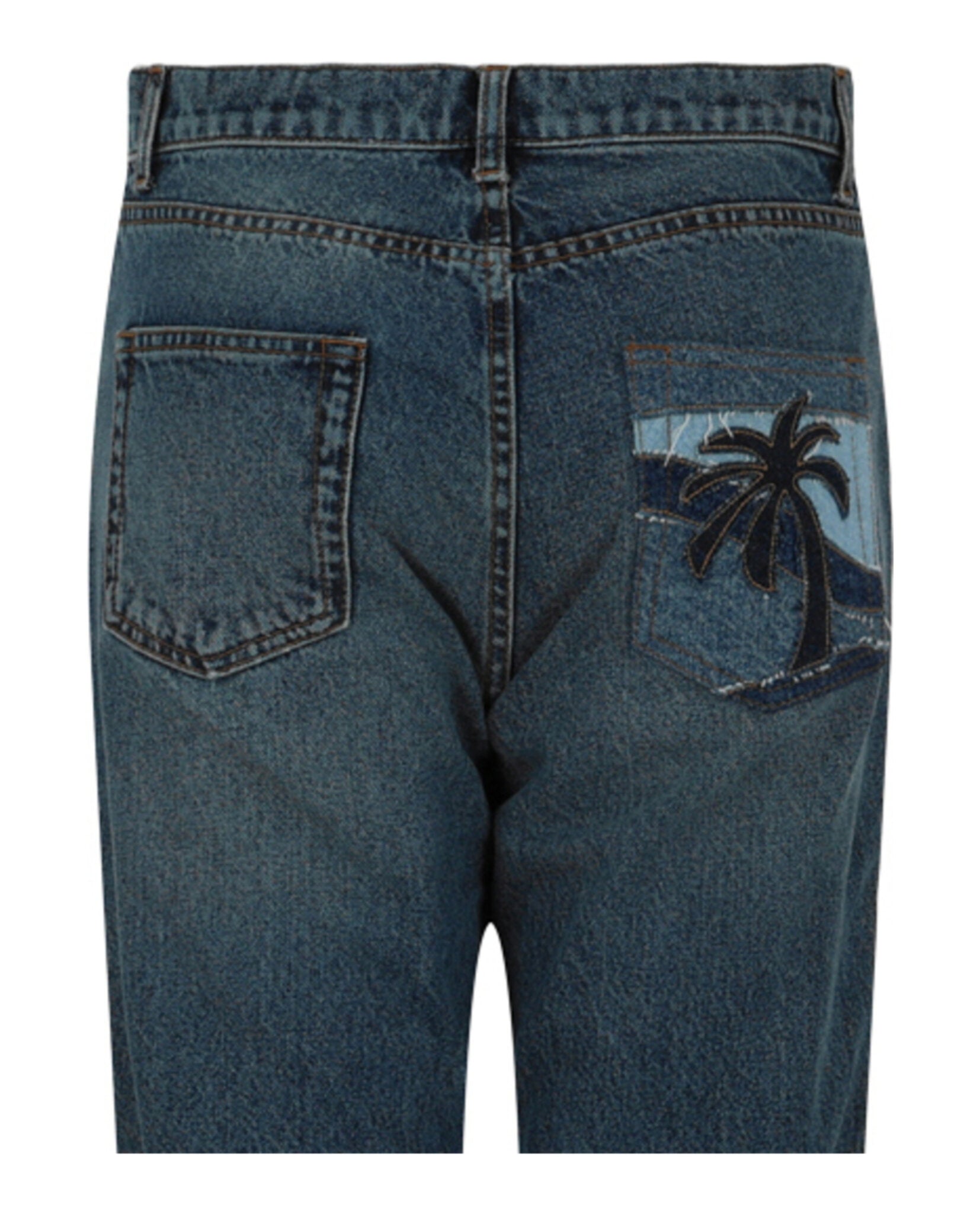Palm Angels Intarsia Regular Fit Jeans Jeans - Tophatter Daily Deals