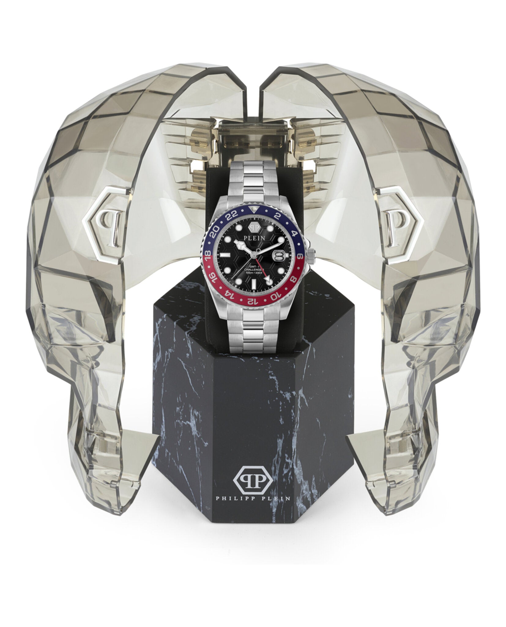 Philipp Plein GMT-I Challenger Bracelet Watch Watches - Tophatter Daily Deals