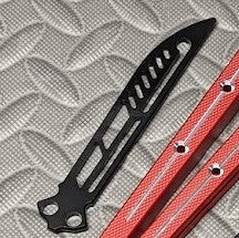 Spare Training Blade for TheONE KRAKEN clone Balisong + Hardware Spare Training Blade (BLACK) + Additional Hardware (BLACK) Knife-Balisong - Tophatter Daily Deals