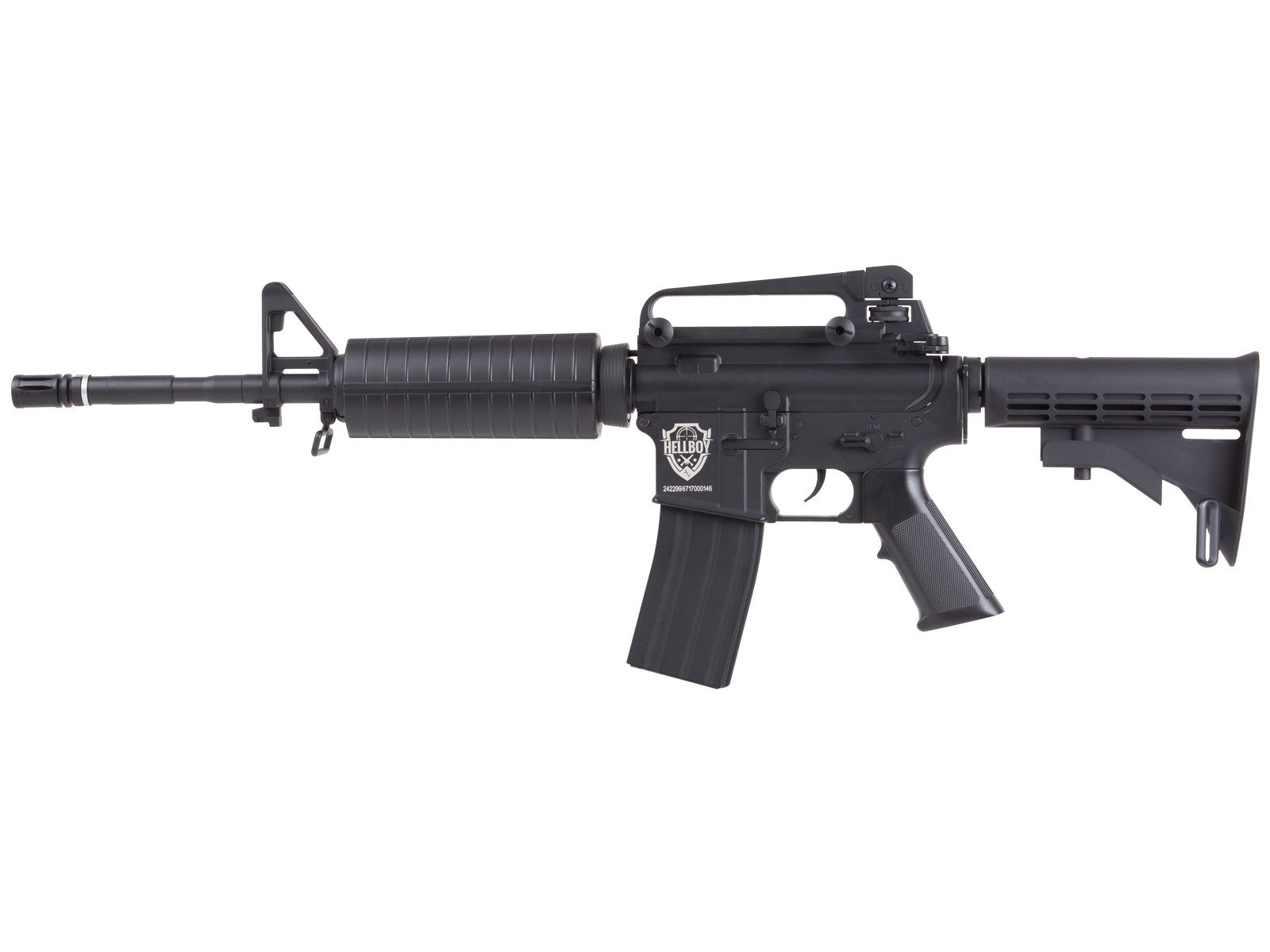 HellBoy .177 CO2 BB Tactical Air Rifle, Black - Tophatter Daily Deals