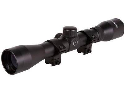 CenterPoint AR22 Series 4x32 Duplex Reticle Rifle Scope, 3/8" Rings - Tophatter Daily Deals