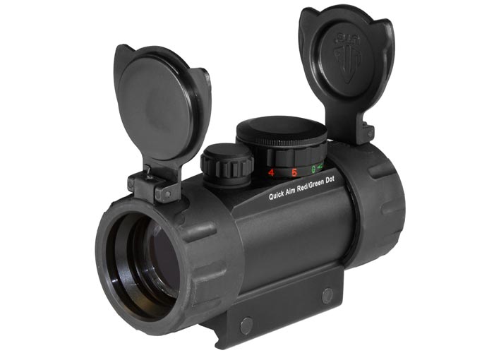 UTG 30mm Red/Green Dot Sight, Integral Picatinny Mounting Deck - Tophatter Daily Deals