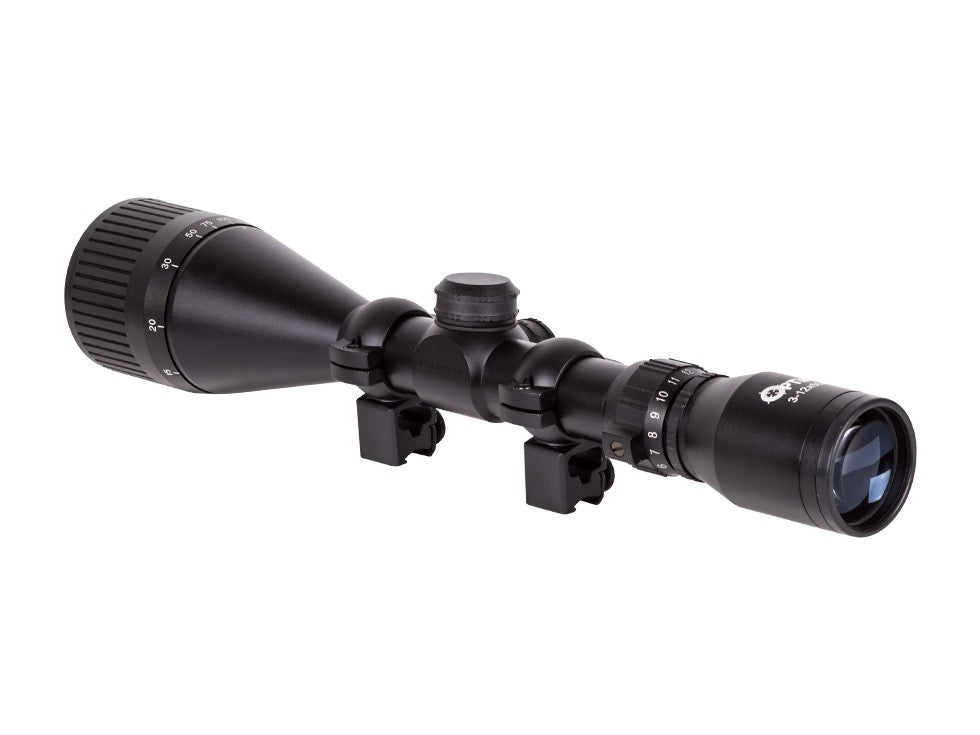 Hatsan Optima 3-12x50 AO Rifle Scope, Duplex Reticle, 1" Tube - Tophatter Daily Deals
