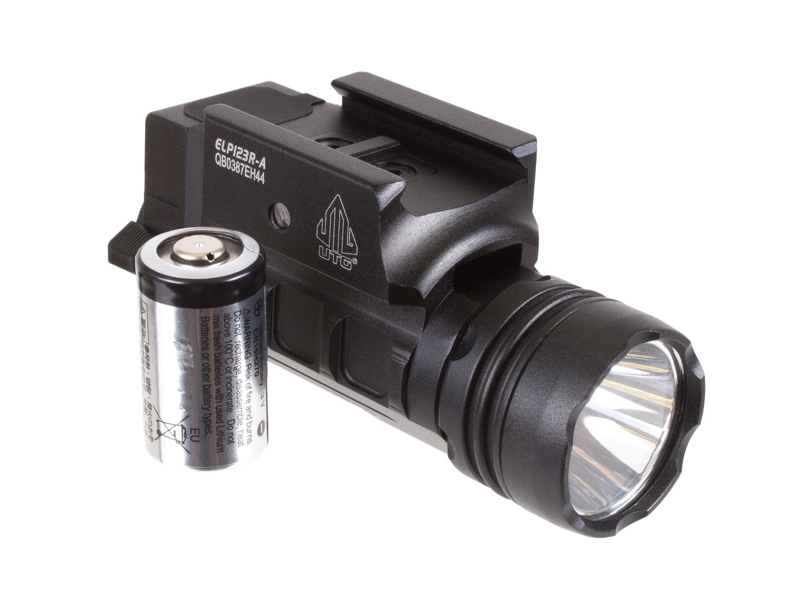 UTG Sub-Compact Pistol Flashlight, 400-Lumen CREE 3V LED, Picatinny Mount - Tophatter Daily Deals