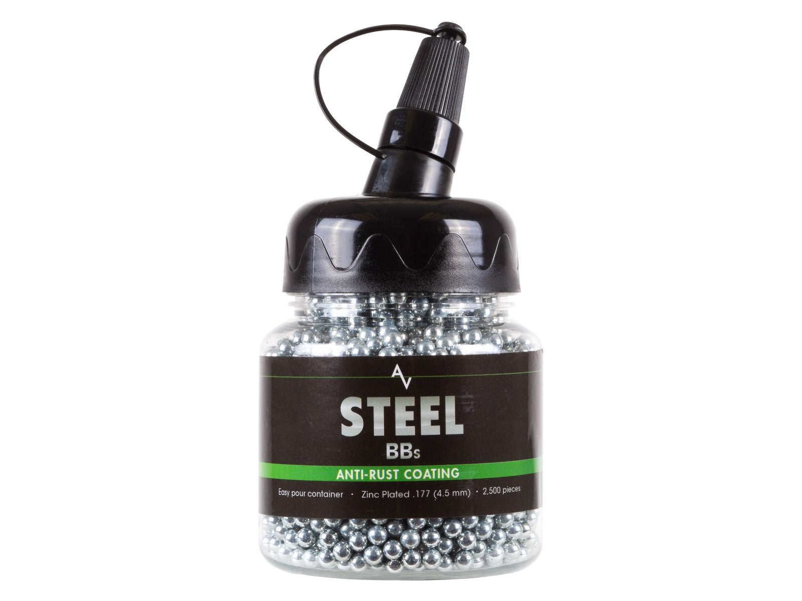 Steel BBs, .177 Cal, 5.1 Grains, Zinc-Plated, 2,500ct - Tophatter Daily Deals