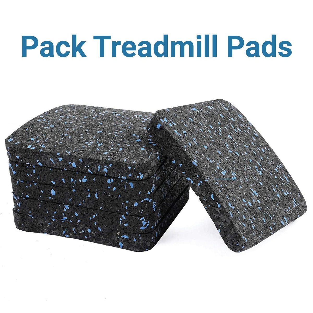 Rubber Mat for Treadmill - Katai - 6 Pack Treadmill Pads for Hardwood Floors and Carpet Protection - Exercise Equipment Mat made from High Density Exercise & Fitness - Tophatter Daily Deals