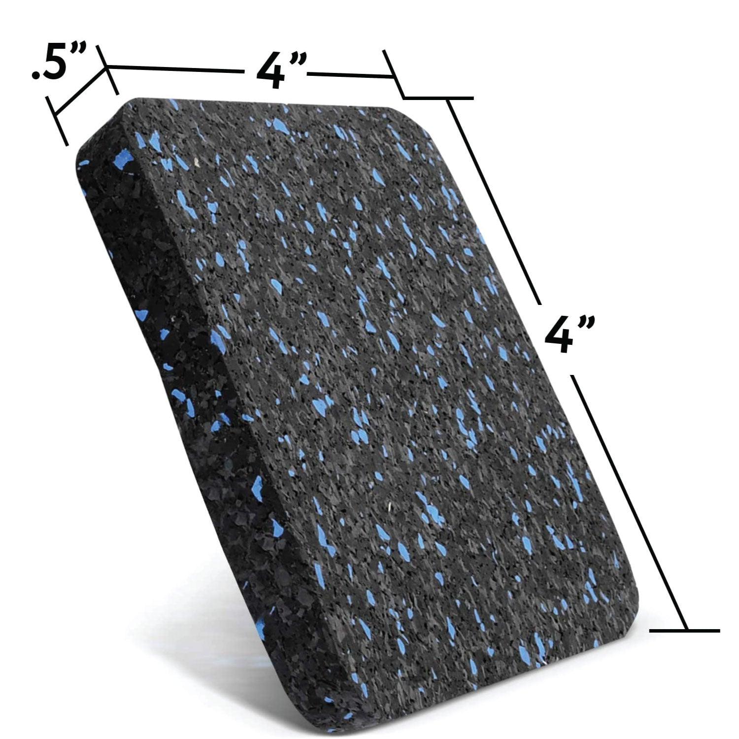 Rubber Mat for Treadmill - Katai - 6 Pack Treadmill Pads for Hardwood Floors and Carpet Protection - Exercise Equipment Mat made from High Density Exercise & Fitness - Tophatter Daily Deals