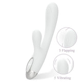 Pada Rabbit and G-Spot Pulsing Vibrator White 21.6cm > Sex Toys For Ladies > G-Spot Vibrators - Tophatter Daily Deals