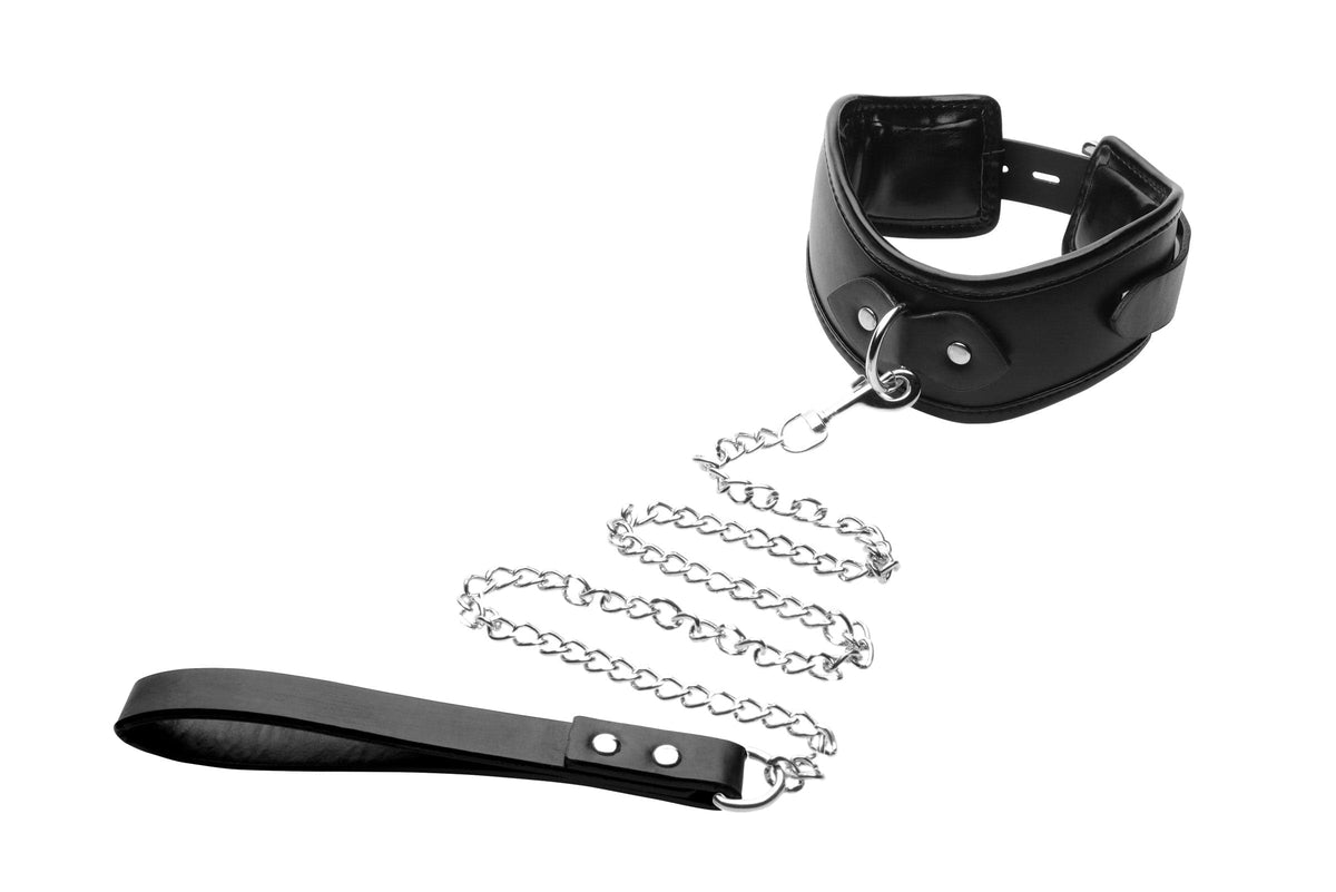 Padded Locking Posture Collar for BDSM and Submission Play > Bondage Gear > Collars & Leashes - Tophatter Daily Deals