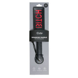Vegan Leather Paddle - Black & Red - Imprints 'BITCH" > Bondage Gear > Paddles - Tophatter Daily Deals
