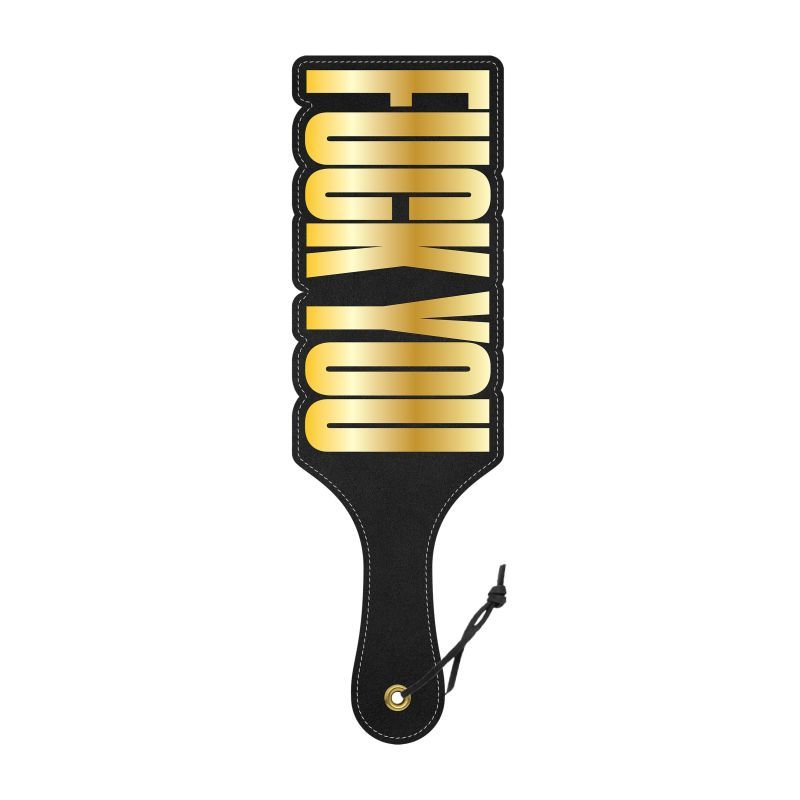 Paddle Fuck You Black and Gold Design > Bondage Gear > Paddles - Tophatter Daily Deals