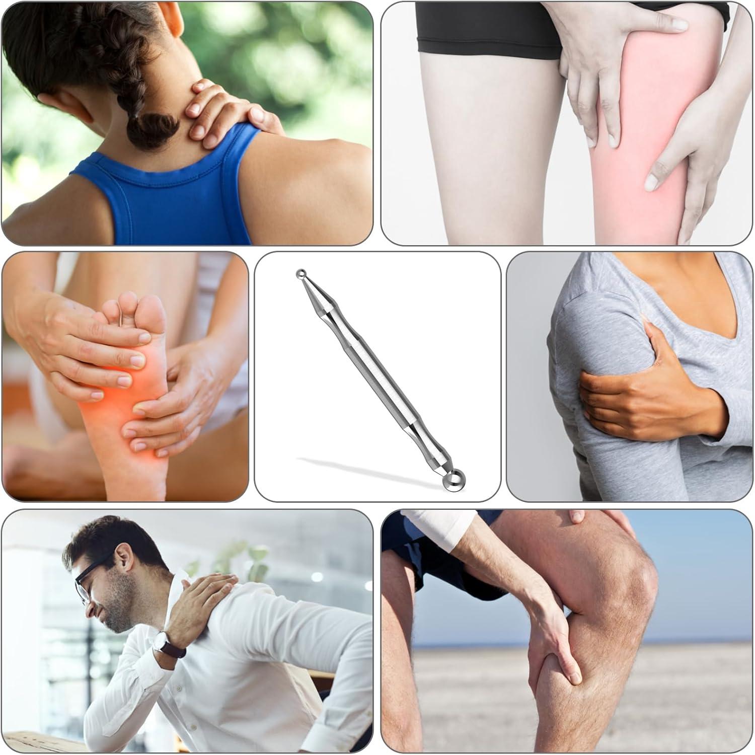 Stainless Steel Acupuncture Pen - Metal Massage Tool Manual Acupuncture Pen Deep Tissue Trigger Point Exercise & Fitness Equipment Manuals - Tophatter Daily Deals