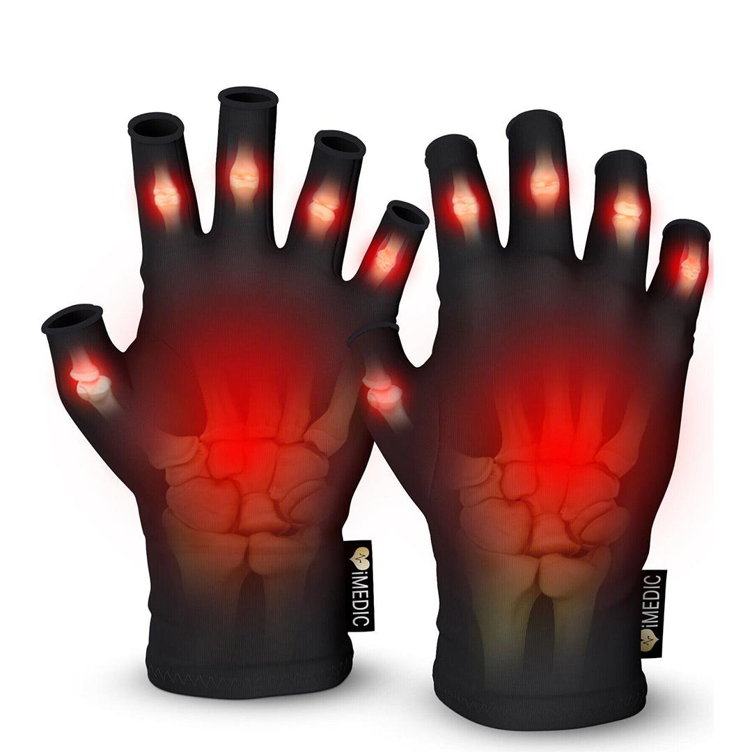 Compression Gloves for Arthritis - Fingerless Pain Relief Arthritic Hands Rheumatoid Anti Arthritis Elastic Gloves Gloves - Tophatter Daily Deals