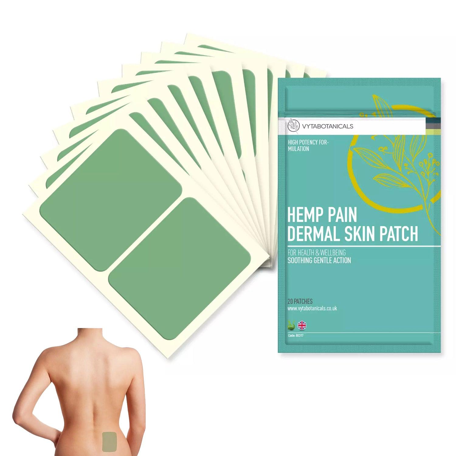 Pain Relief Patch - 20 Dermal Patches Botanicals Hemp Patch For Pain Relief Health Care - Tophatter Daily Deals