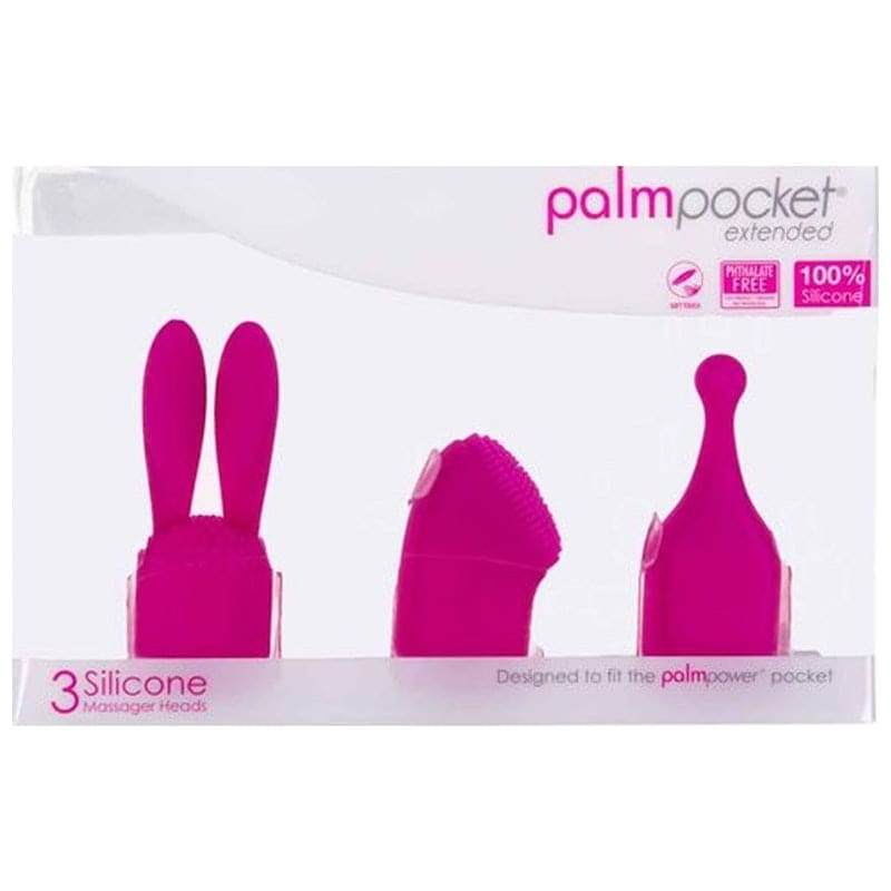 PalmPower Pocket Extended Silicone Massage Heads 3 Pc Set > Sex Toys > Replacement Parts - Tophatter Daily Deals
