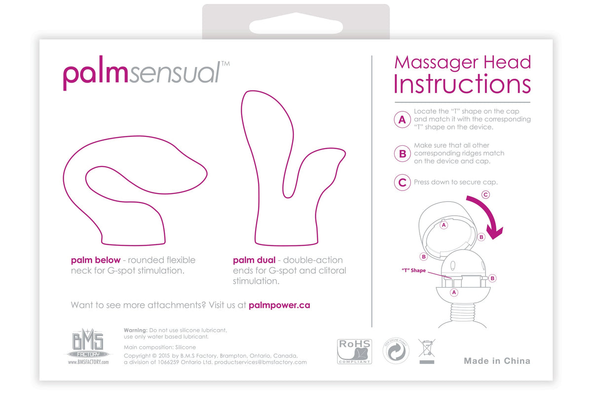 PalmSensual Massager Heads Blue For PalmPower Wand > Sex Toys > Massage Wands - Tophatter Daily Deals