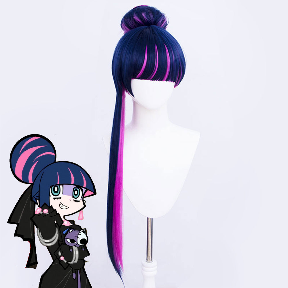 Panty And Stocking With Garterbelt Anarchy Stocking Purple Pink Cosplay Wig Wig - Tophatter Daily Deals