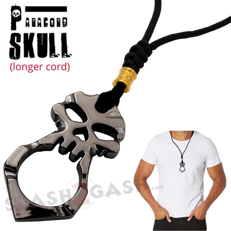 One Finger Skull Knuckle Paracord Self Defense Keychain - 9 Colors SD-KeyChain - Tophatter Daily Deals