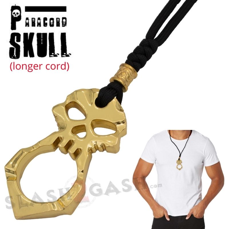 One Finger Skull Knuckle Paracord Self Defense Keychain - 9 Colors SD-KeyChain - Tophatter Daily Deals