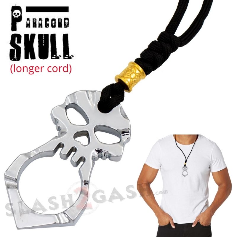 One Finger Skull Knuckle Paracord Self Defense Keychain - 9 Colors SD-KeyChain - Tophatter Daily Deals