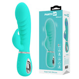 Party Up Edward Rabbit Vibe Teal 20 cm Rabbit Vibrator > Vibrators > Ladies > Rabbit - Tophatter Daily Deals