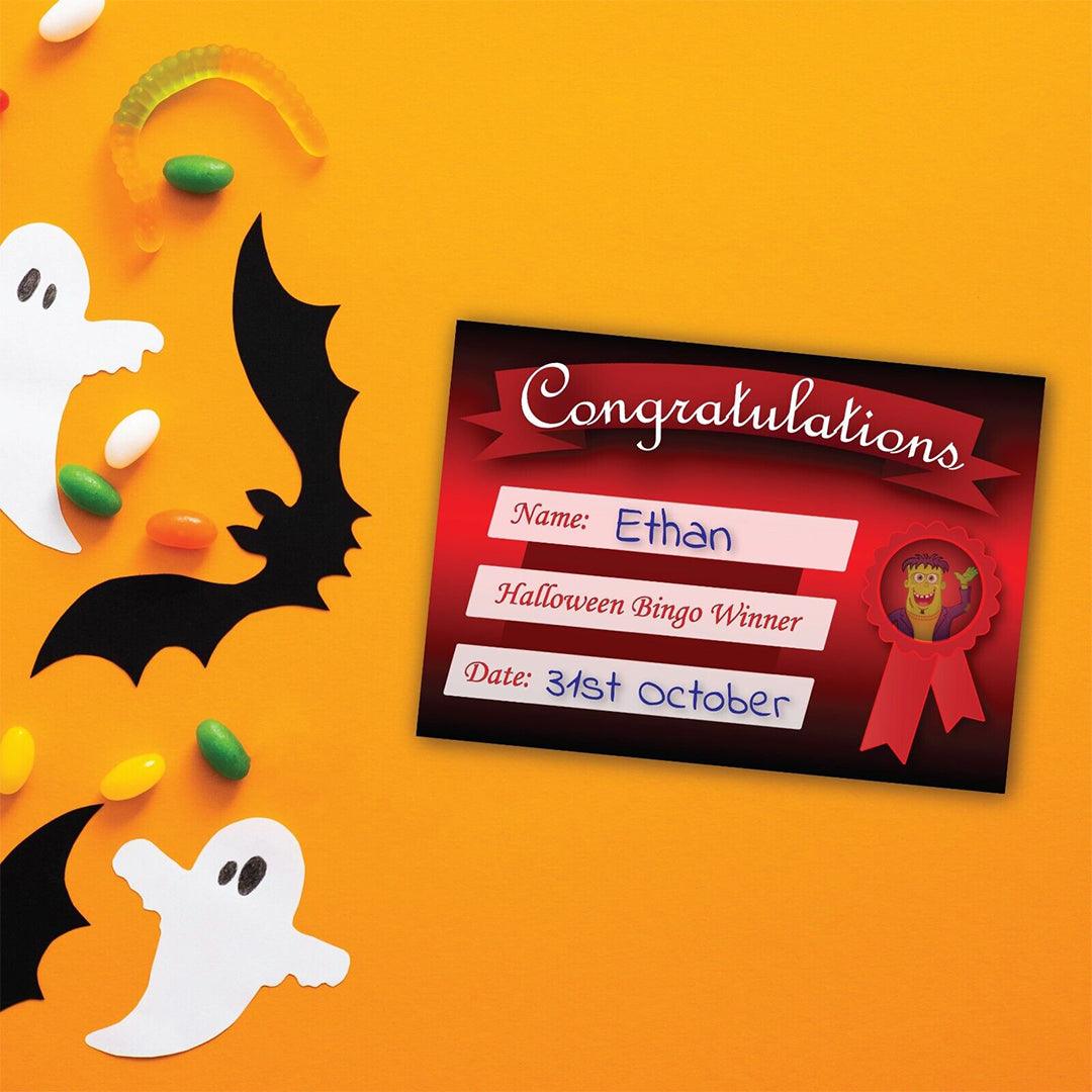 Halloween Bingo Card - Halloween Party Game Up-to 20 Players Includes Caller Box Indoor Games - Tophatter Daily Deals