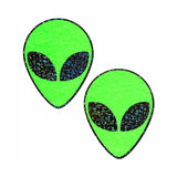 Glow In The Dark Glitter Alien Pasties - Tophatter Daily Deals