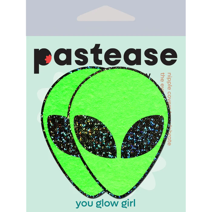 Glow In The Dark Glitter Alien Pasties - Tophatter Daily Deals