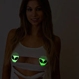 Glow In The Dark Glitter Alien Pasties - Tophatter Daily Deals