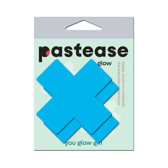 Turquoise Glow In The Dark Cross Pasties - Tophatter Daily Deals