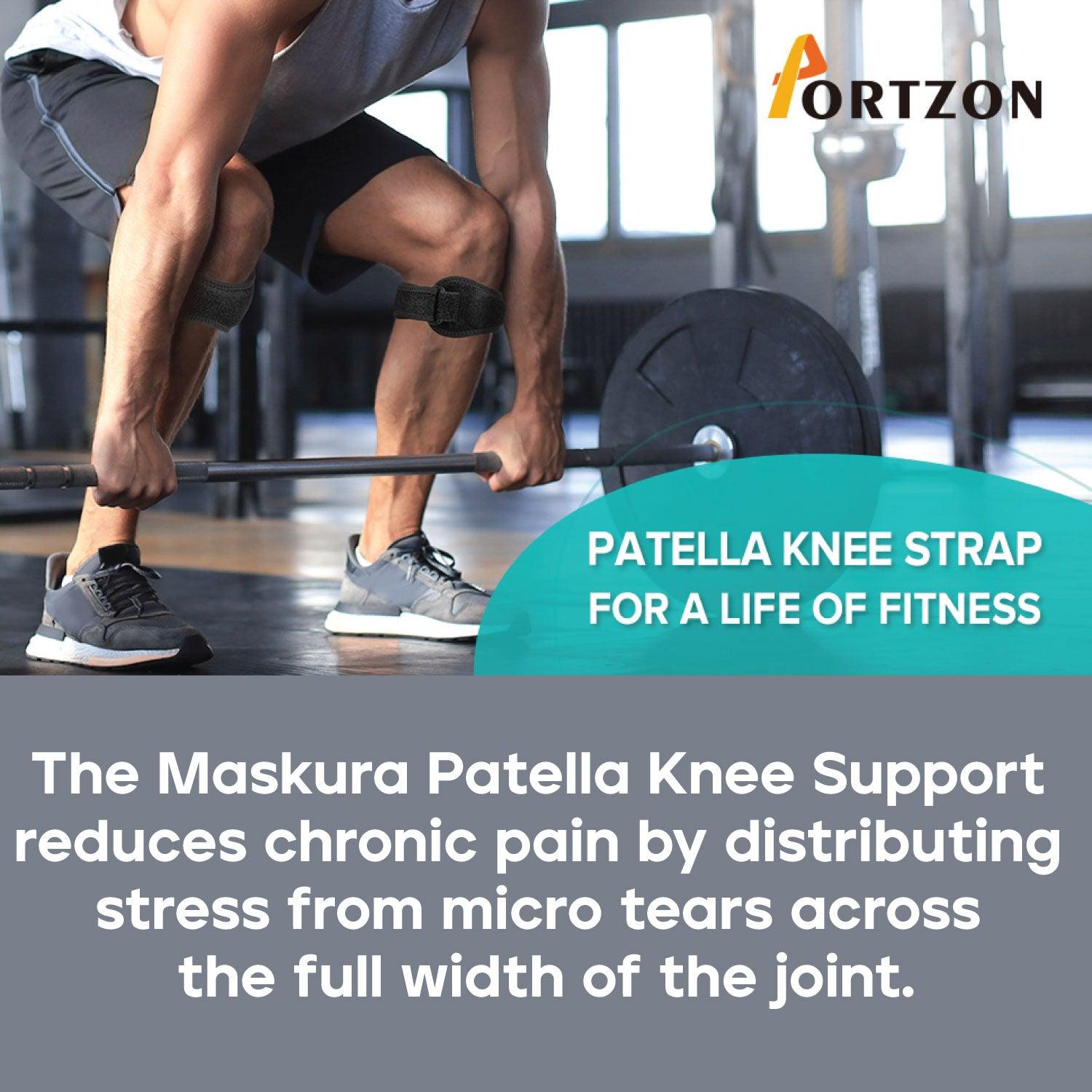 Patella Knee Support - Biofeedbac Sciaticure Acupressure Wrap Patella Knee Support Joint Pain Relief Knee Strap Sciatica Pain Relief Personal Care - Tophatter Daily Deals