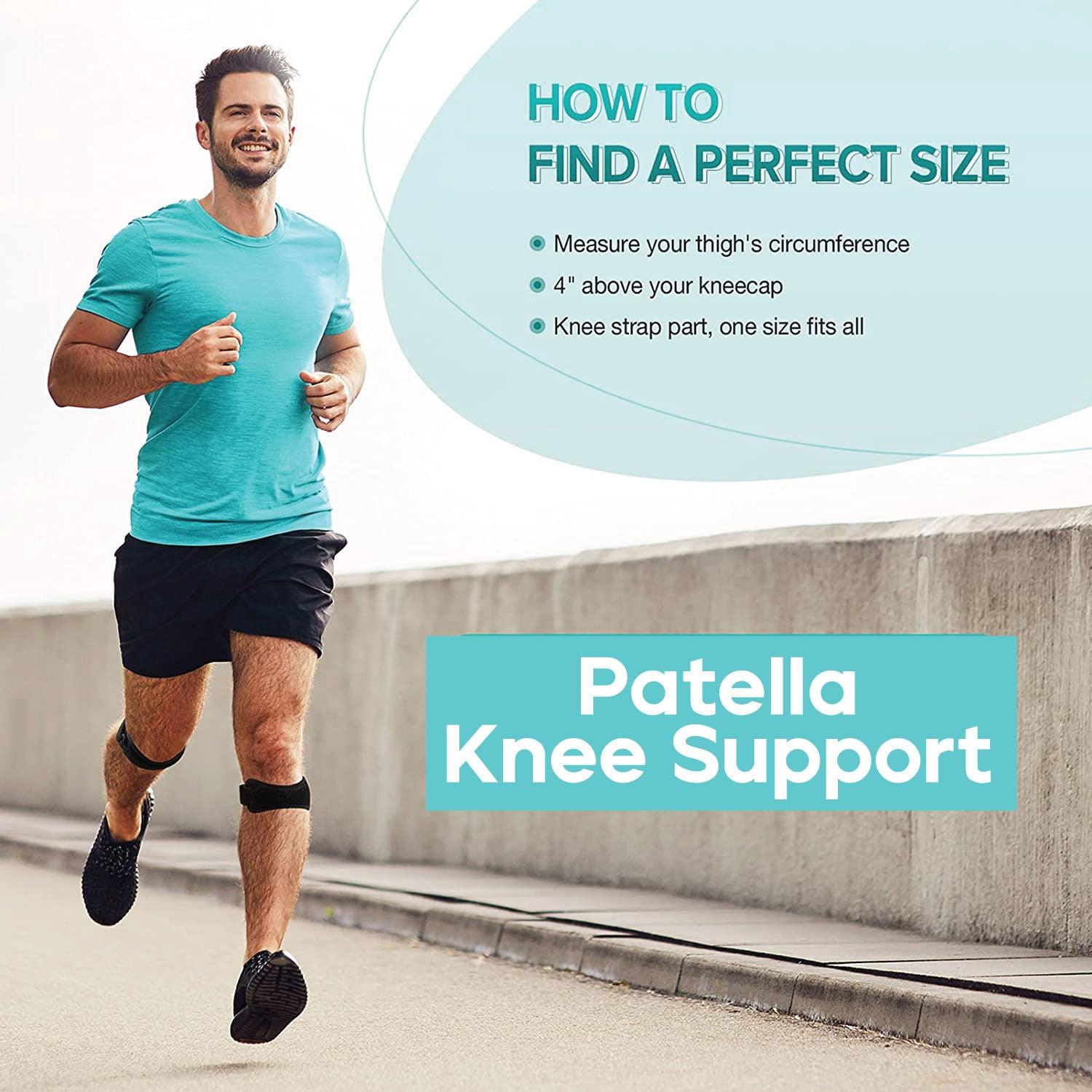 Patella Knee Support - Biofeedbac Sciaticure Acupressure Wrap Patella Knee Support Joint Pain Relief Knee Strap Sciatica Pain Relief Personal Care - Tophatter Daily Deals