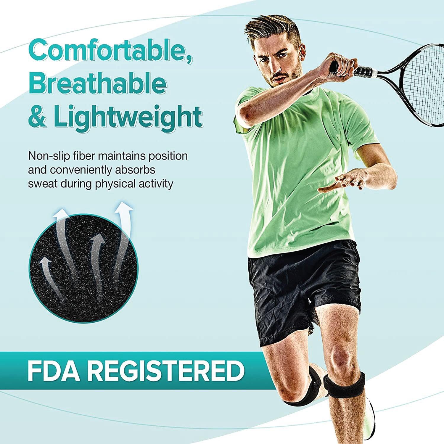 Patella Knee Support - Biofeedbac Sciaticure Acupressure Wrap Patella Knee Support Joint Pain Relief Knee Strap Sciatica Pain Relief Personal Care - Tophatter Daily Deals