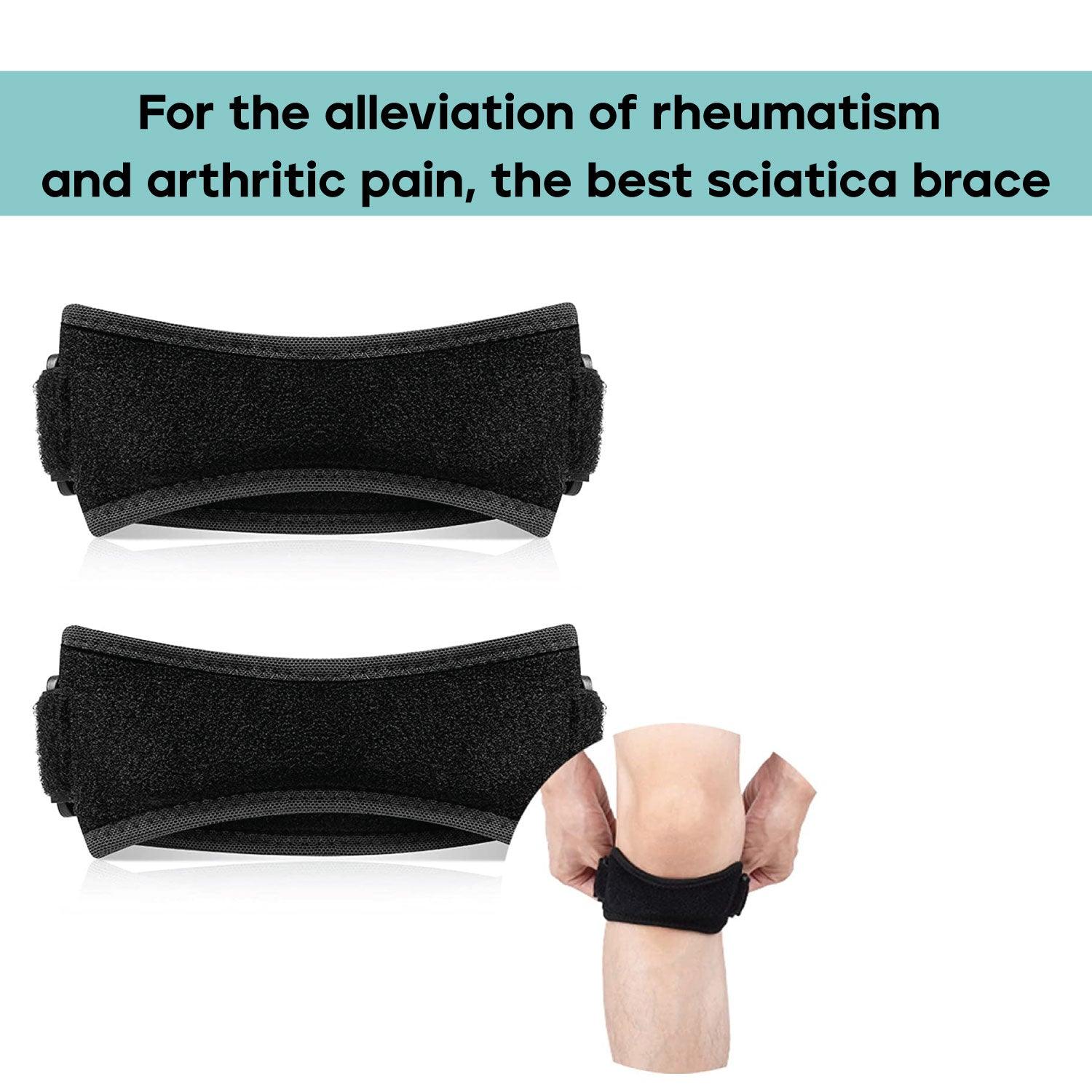 Patella Knee Support - Biofeedbac Sciaticure Acupressure Wrap Patella Knee Support Joint Pain Relief Knee Strap Sciatica Pain Relief Personal Care - Tophatter Daily Deals