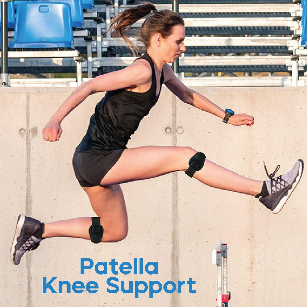Patella Knee Support - Biofeedbac Sciaticure Acupressure Wrap Patella Knee Support Joint Pain Relief Knee Strap Sciatica Pain Relief Personal Care - Tophatter Daily Deals