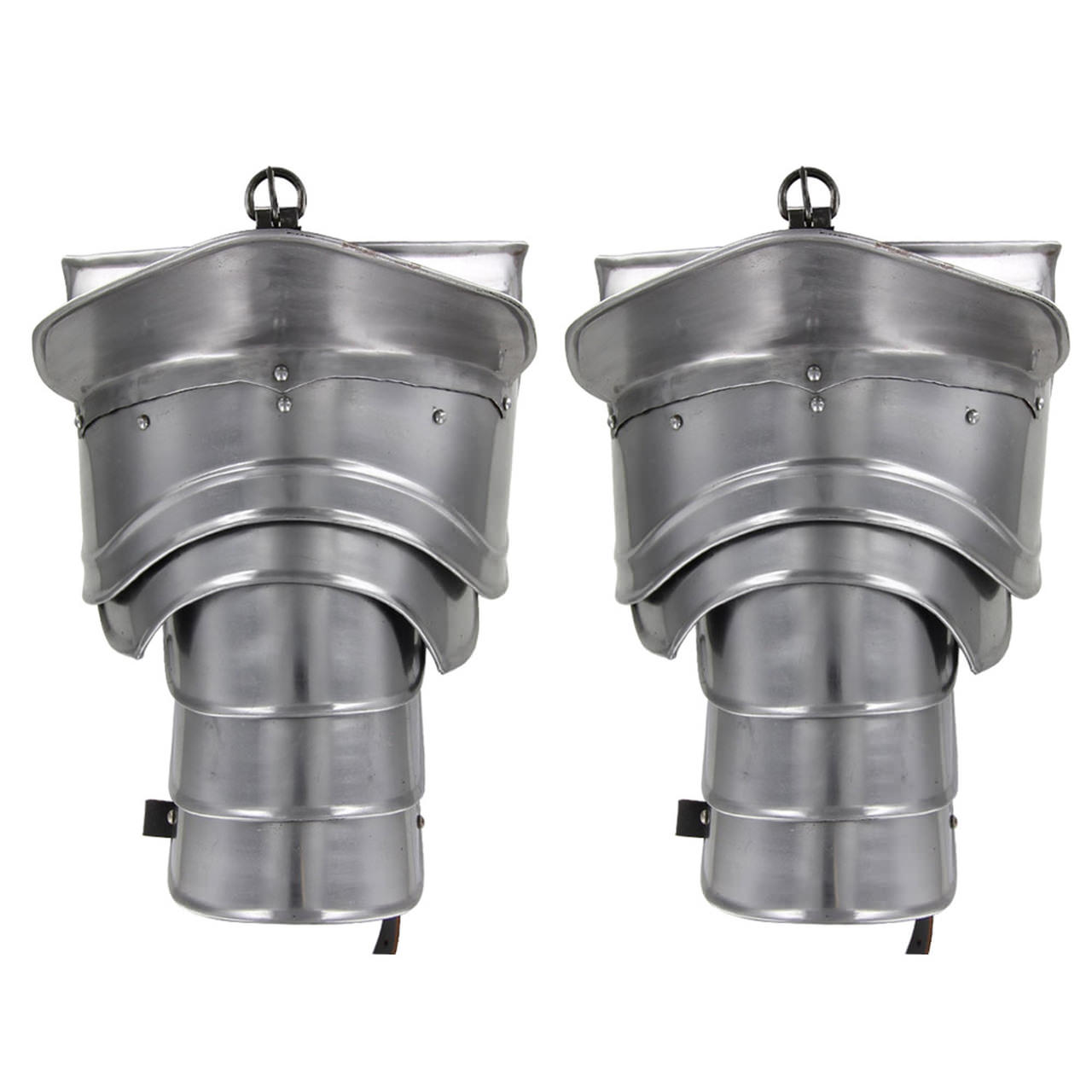 Pauldrons Medieval Shoulder Functional Armor Set with Blade Breaker - Tophatter's Guns'N'Weapons Store Collectible Weapons - Tophatter Daily Deals