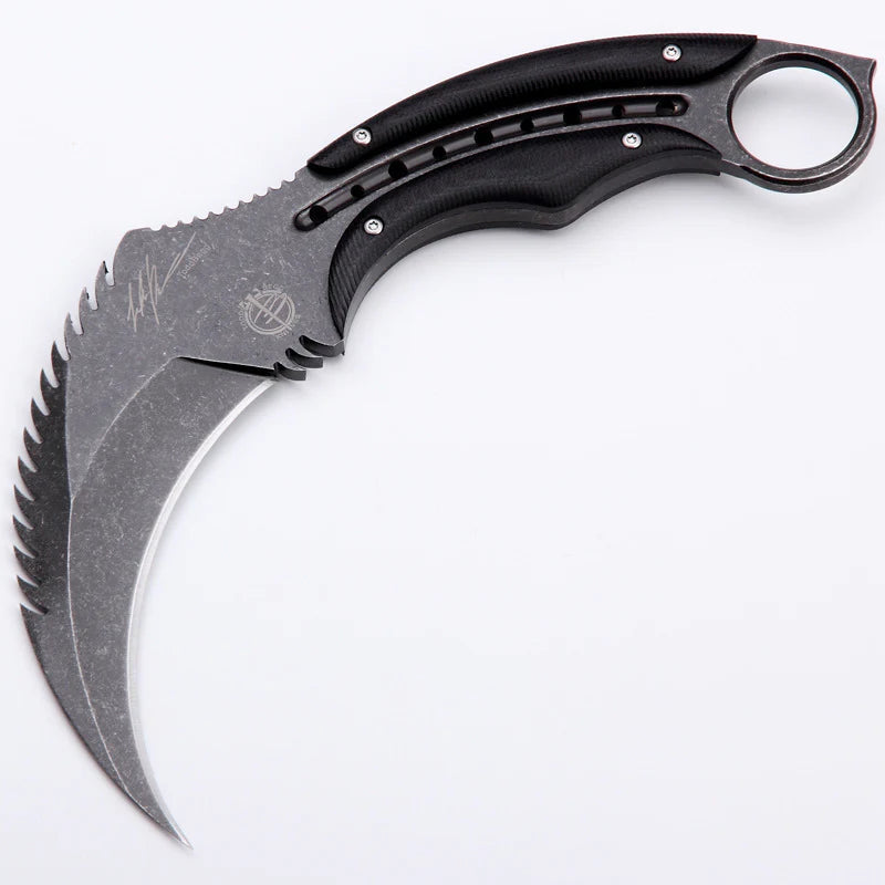 Paw Camping Tactical Knife Black - Tophatter Daily Deals