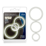 Performance Vs4 Pure Premium (White) – Silicone Cockring Set > Cock Ring > Sets - Tophatter Daily Deals