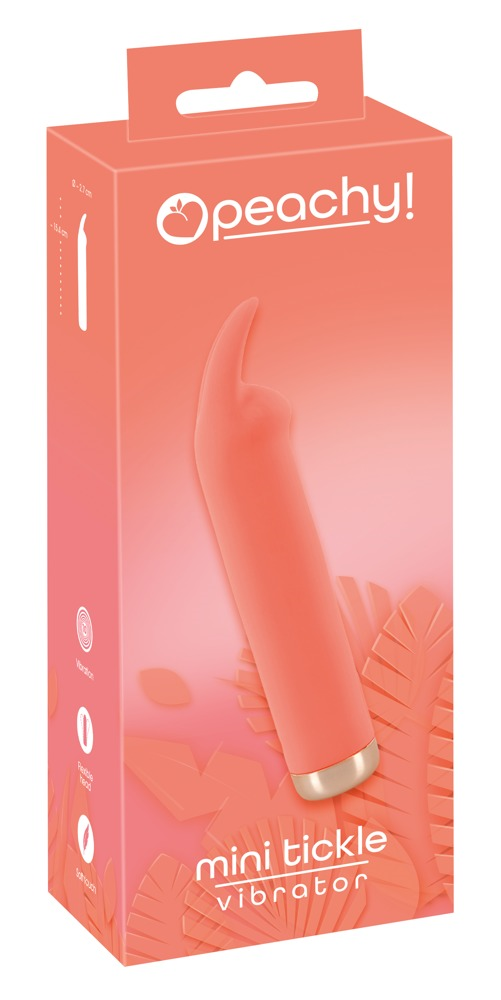 Peachy Mini Tickle Vibrator Pink Small Size for Clitoral Stimulation > Vibrators > Standard Vibrators - Tophatter Daily Deals