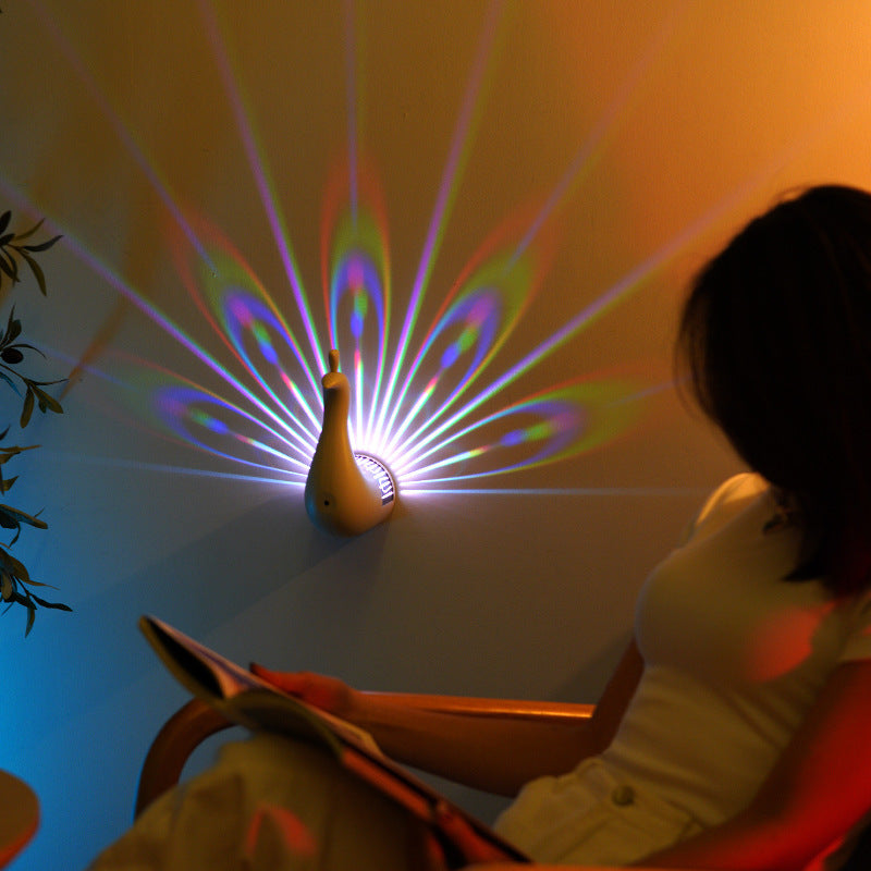 Peacock Light Up Wall Lamp Wall Lamp - Tophatter Daily Deals