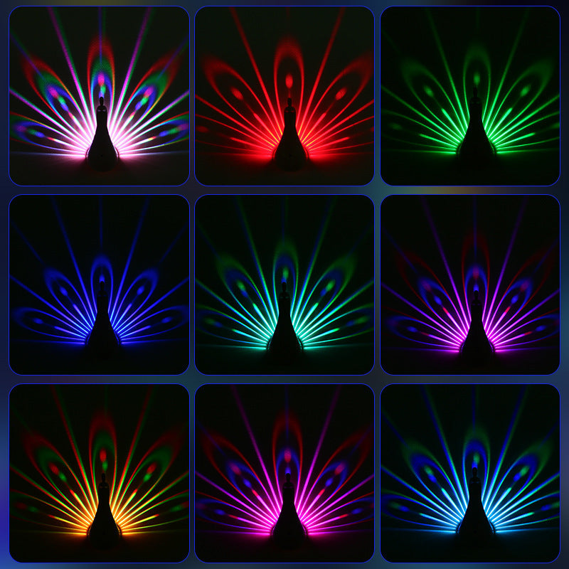 Peacock Light Up Wall Lamp Wall Lamp - Tophatter Daily Deals