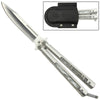 Pearl Marble Silver Butterfly Knife Collectible Weapons - Tophatter Daily Deals