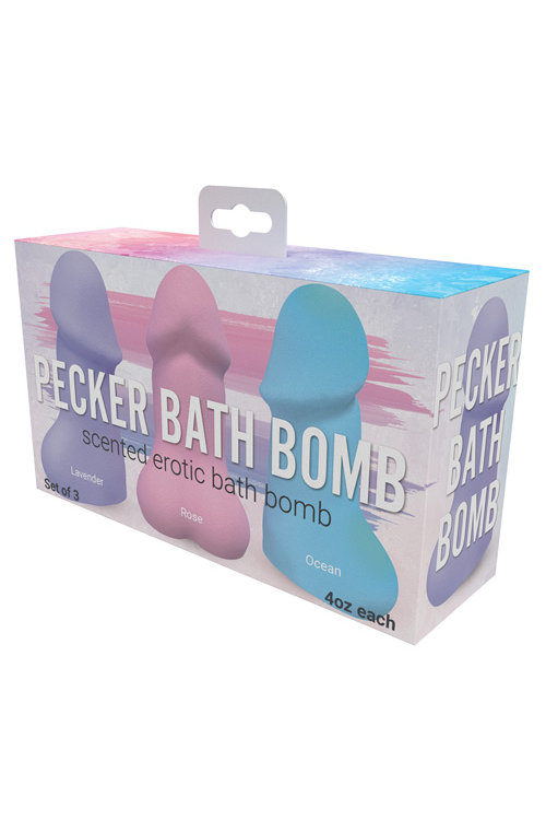Pecker Bath Bomb - Pack of 3 Bath Bombs - Tophatter Daily Deals
