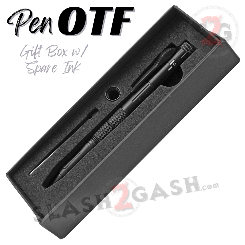OTF Pen Knife w/ Hidden Dagger Tactical Switchblade - Asst. colors Knife-OTF - Tophatter Daily Deals
