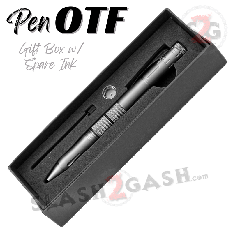 OTF Pen Knife w/ Hidden Dagger Tactical Switchblade - Asst. colors Knife-OTF - Tophatter Daily Deals