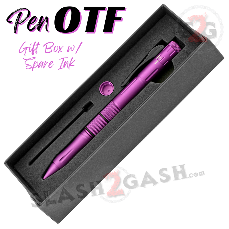 OTF Pen Knife w/ Hidden Dagger Tactical Switchblade - Asst. colors Knife-OTF - Tophatter Daily Deals